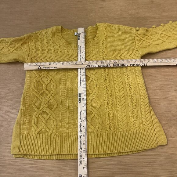 Women's Madewell Size XS Merino Wool Cable Knit Bobble Sweater - Picture 6 of 6